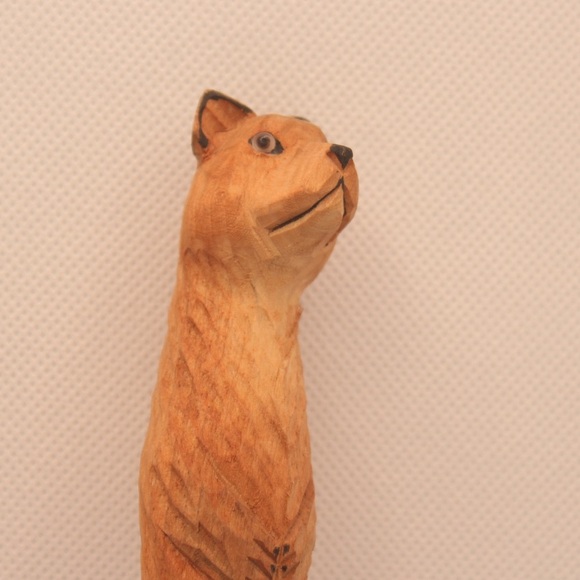 🍀 3/$15 Handcrafted Wooden Carving Animal Novelty Pen - Picture 3 of 4